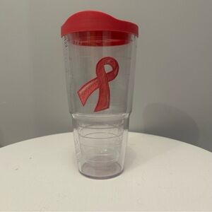 24oz Tervis Pink Ribbon Design with Lid.